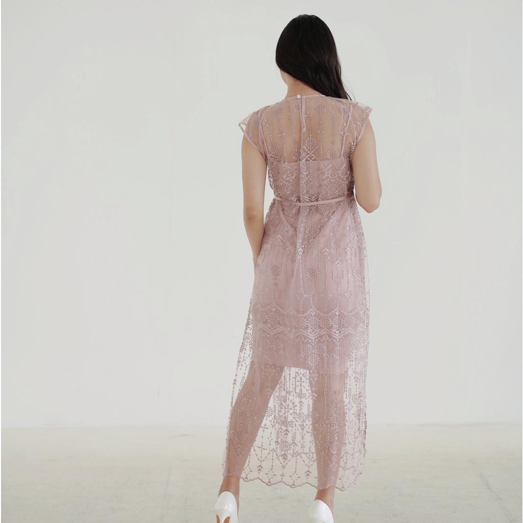 Aura Label - Kinara Dress Pink