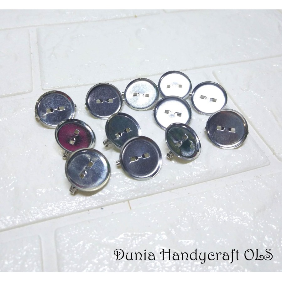 Tatakan Peniti 2 cm ISI 12 PCS Tatakan Bros DIY bahan kerajinan tangan