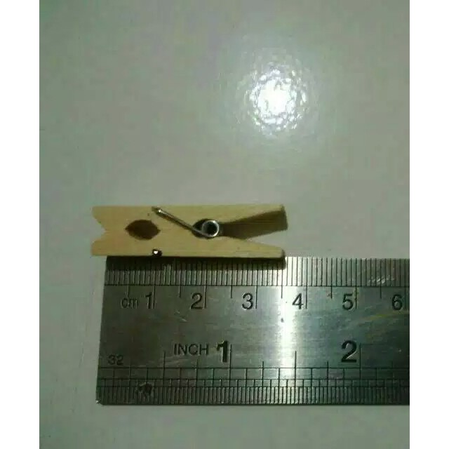 [3,5cm] Wooden Clip HQ / Jepitan Foto / Wood Clip Penjepit Kayu bisa diaplikasikan dgn tumblr