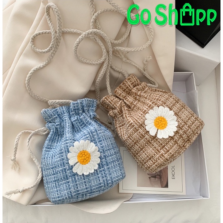 Tas Selempang Wanita Mini Krisan Import - Tas Serut Wanita Fashion Korea Kekinian - Tas Hp Wanita Import - Tas Slempang Wanita Terbaru - Tas Cewek - Tas Murah Wanita [T08]