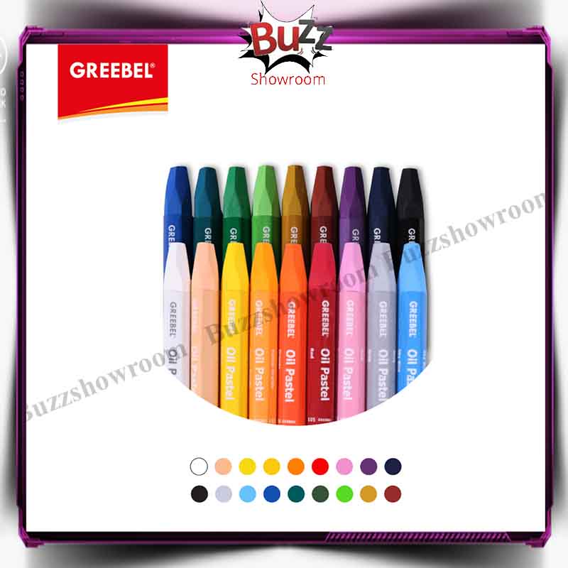 Kids Oil Pastel Crayon Greebel 12 18 warna krayon mini Anak 12w 18w