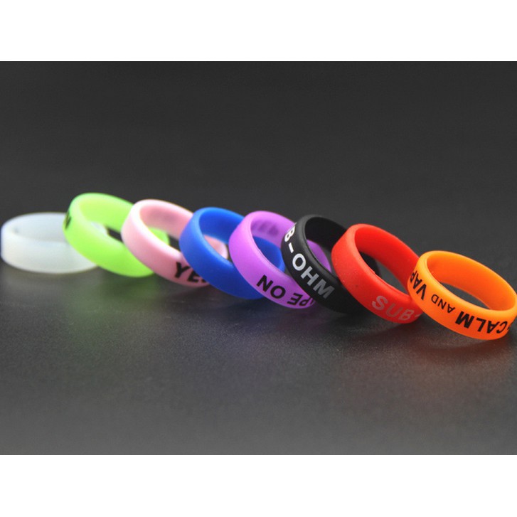 22MM silicone ring cool color decorative ring/ battery compartment/clipper/slingshot silicone decorative ring