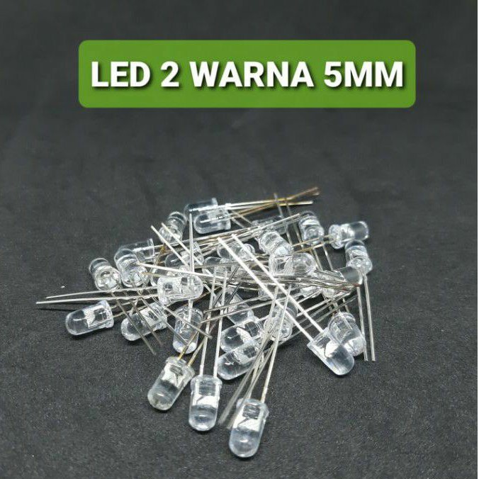 LAMPU LED 2WARNA 5MM KEDIP LED 5MM COLOR