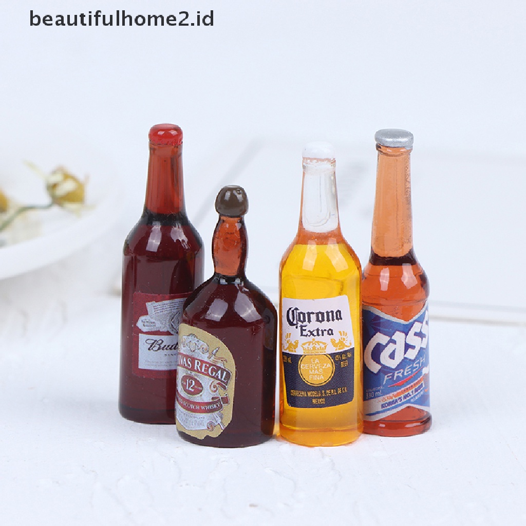 (Beautifulhome2) Buku Literatur Bahasa MandarinId 10pcs Miniatur Botol Wine Skala 1: 12 Untuk Dapur Rumah Boneka