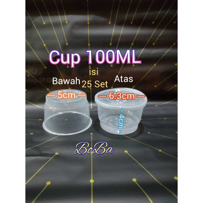 Cup Puding jelly Cup merpati 100ml Cup Saos 100ml