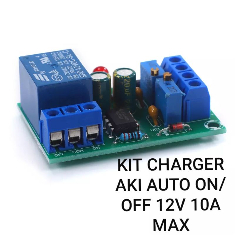 12V 13,8V KIT MODUL RELAY CAS AKI OTOMATIS RELAY PROTEKSI CAS AKI BATTERY CHARGING CONTROL BOARD OTOMATIS ON OFF RELAI CARGER AKI