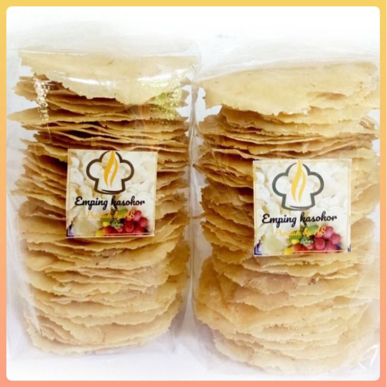

Emping melinjo asli original (remaja) diameter -+10-11cm emping kering kualitas export
