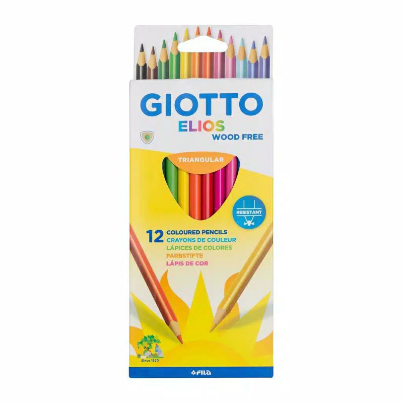 

Giotto Elios Pensil Warna Kualitas Tinggi Mudah Diraut Kemasan 1pak - 12 Warna