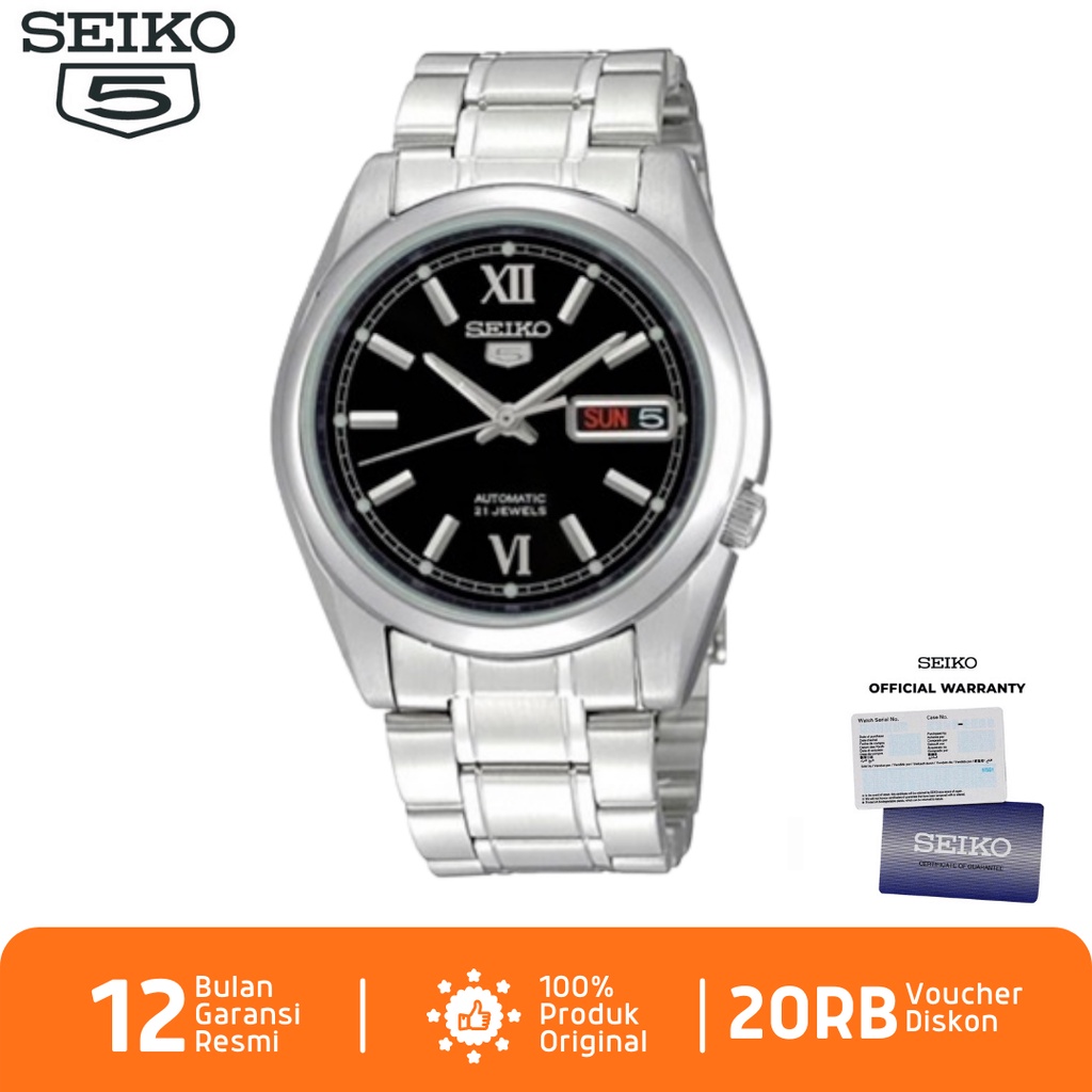 Seiko Pria SNKL55K1 Jam Tangan Pria Seiko 5 Automatic SNKL55K1 Stainless Steel Strap