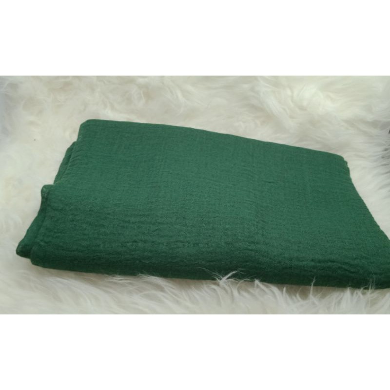 Pashmina Crinckle | Pashmina Shawl | Pashmina Arab | Pashmina Negro Part 2-Hijau Botol