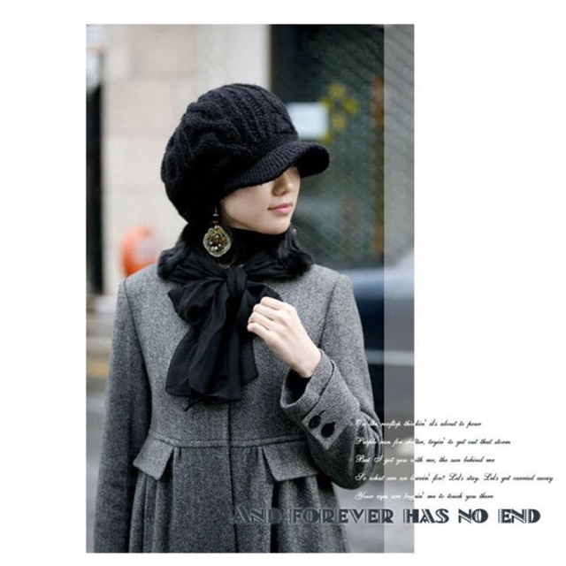 IMPORT Hat Wool Caps Topi Rajut Wool cap Musim Dingin Hat Beanie infinity Winter