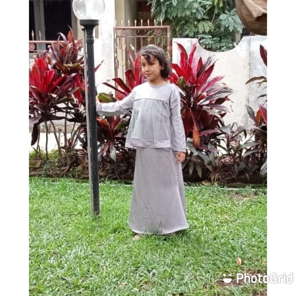 DRESS ANAK KINARA DUYUNG SARIMBIT (BISA COD) / GAUN PESTA ANAK HIJAB PANJANG