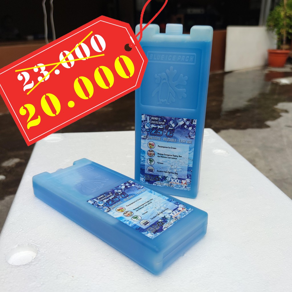 Ice Pack Bata / Ice Pack Kotak / Blue Ice Gel Pack Pengganti Dry Ice