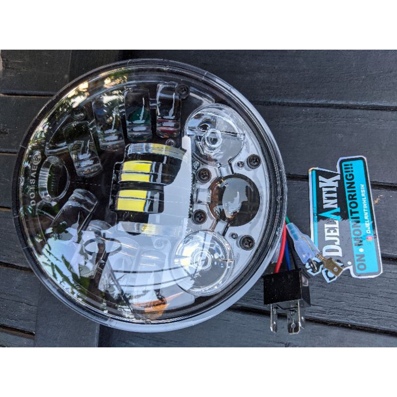 DAYMAKER 5,75 inch LAMPU DEPAN DAYMAKER 16 TITIK IMPORT CB GL MEGAPRO