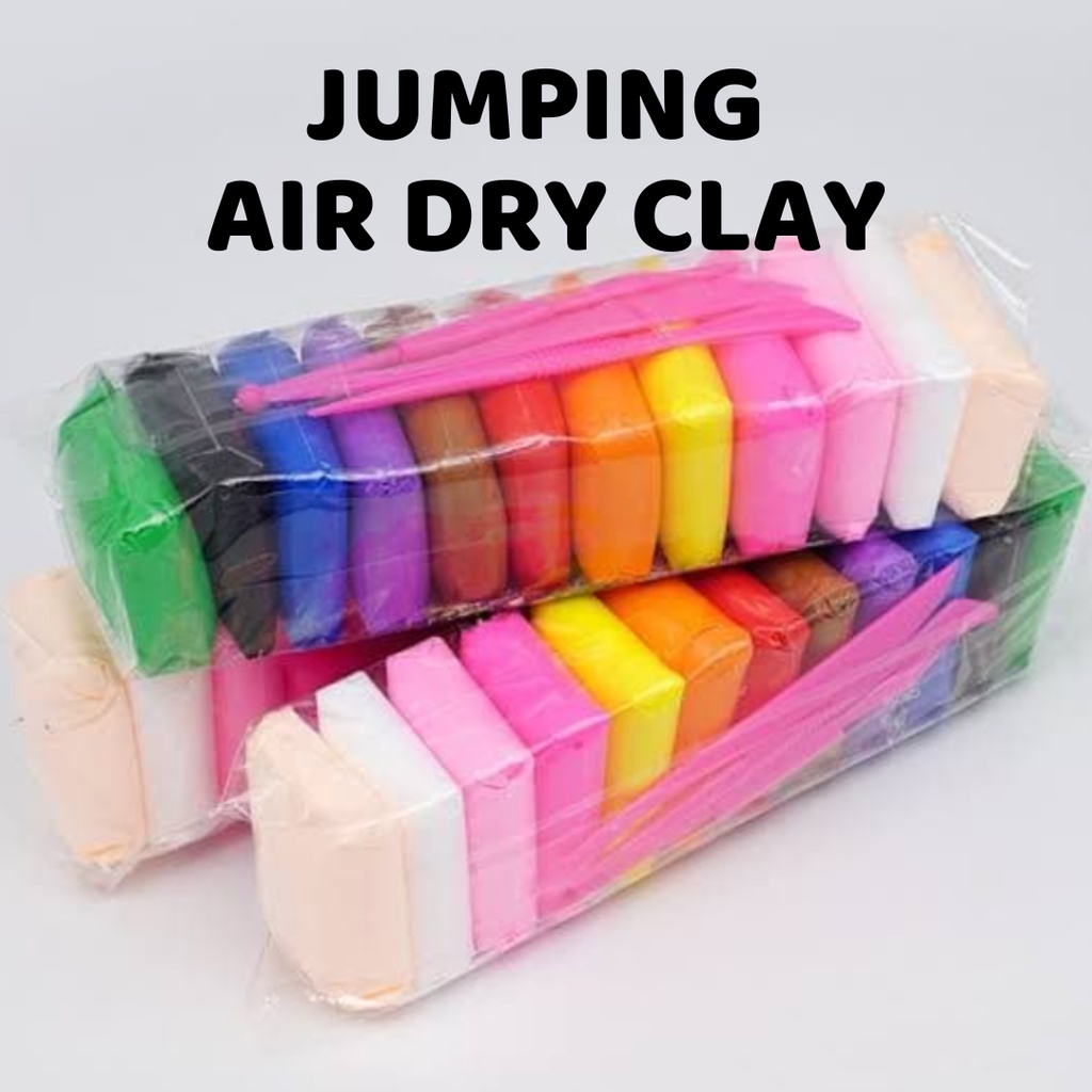 12 pcs Free 3 Tools DIY Mainan Edukasi Lembut Soft Plastisin Tipe Air Dry Clay Dpugh Kering Mudah Dibentuk Warna Warni Kualitas Bagus Light Rainbow Play Doh Craft Kerajinan Kreasi Art Seni Fun Doh Malam Kid Toys Kreativitas Grosir Prakarya Malang