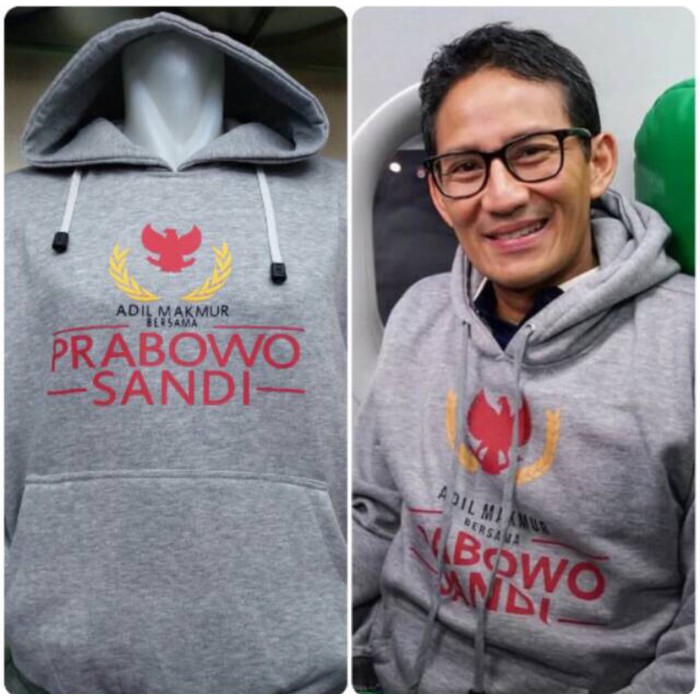 JAKET SWEATER HOODIE PRABOWO SANDI INDONESIA ADIL MAKMUR