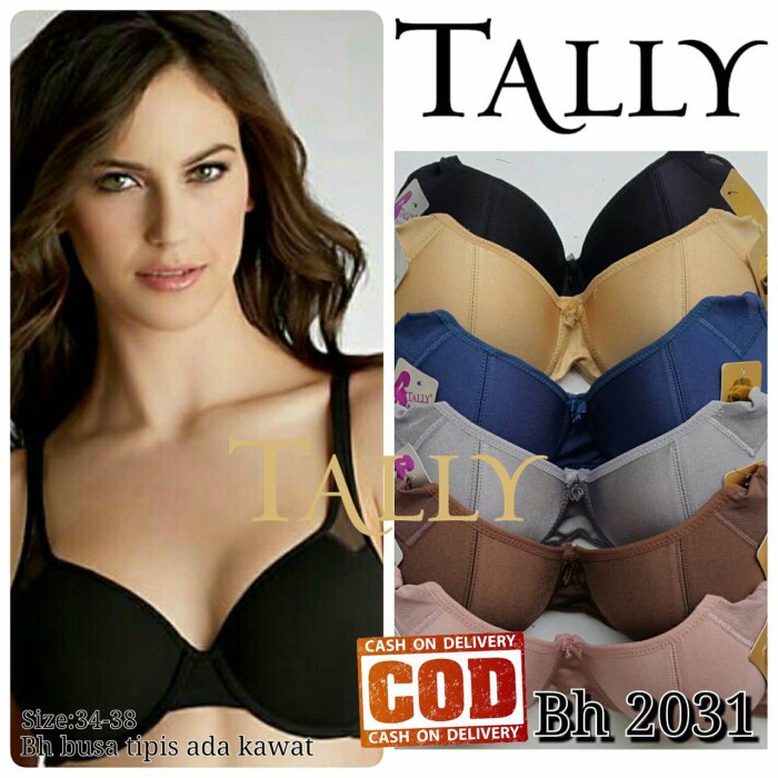 BH TALLY 2031 PUSH UP BRA BAHAN NYAMAN KAWAT BUSA TEBAL