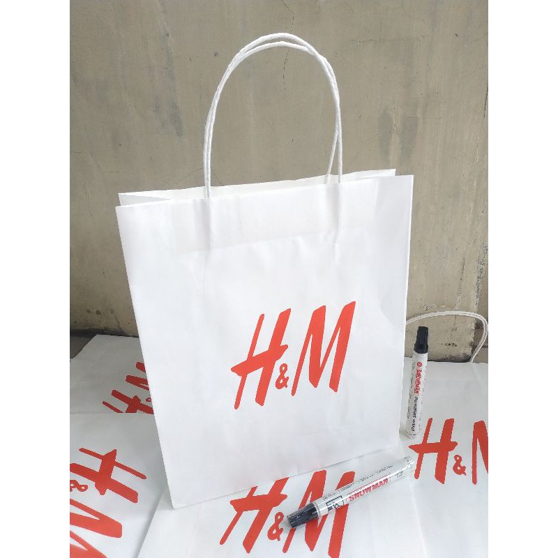 Paper Bag H&amp;M P 25cmx L 9,5cm x T 30cm