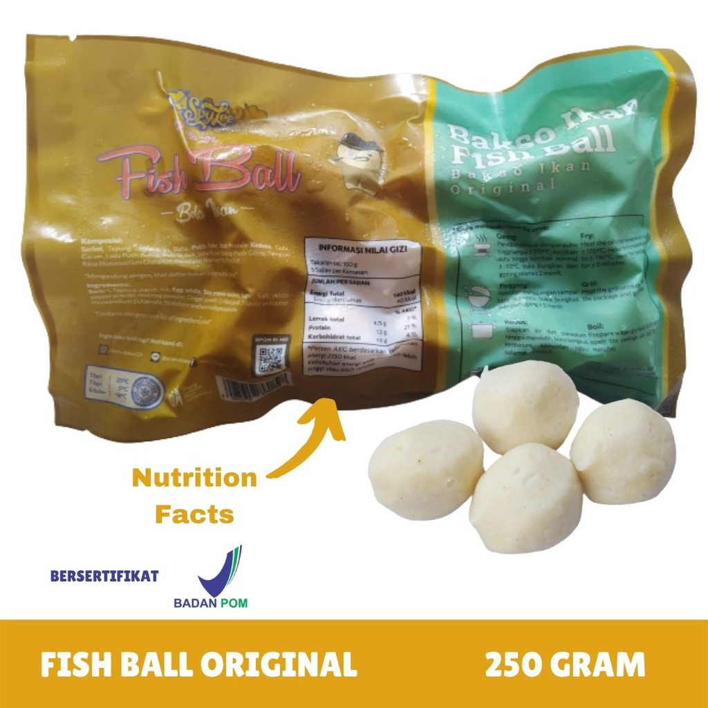 Spylee Bakso Ikan Original (Isi 25-28) 250 gram