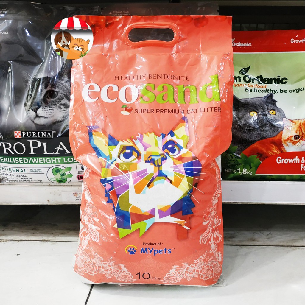 Pasir Gumpal Wangi Ecosand 10L - Pasir Kucing