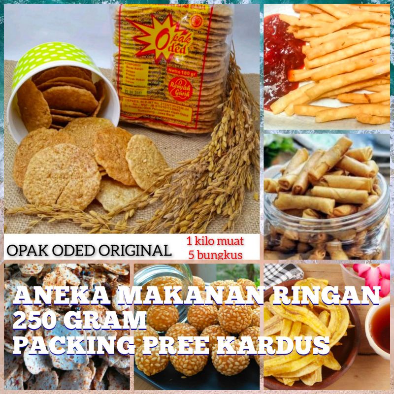 

OPAK/OPAK ODED/ANEKA MAKANAN RINGAN 250 GRAM Bisa COD