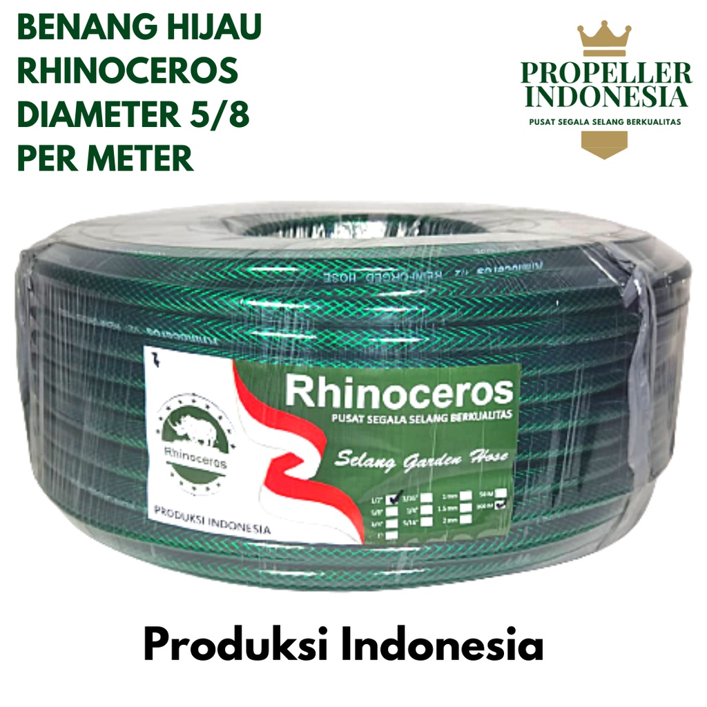 Selang Air PERMETER 5/8 Benang Hijau/Selang Air Taman/Slang Air Tanaman/ Selang Air Elastis