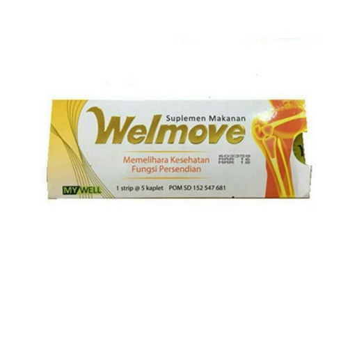 BPOM - Welmove Suplemen Makanan Isi 5 Kaplet / Wellmove Vitamin Kesehatan Sendi