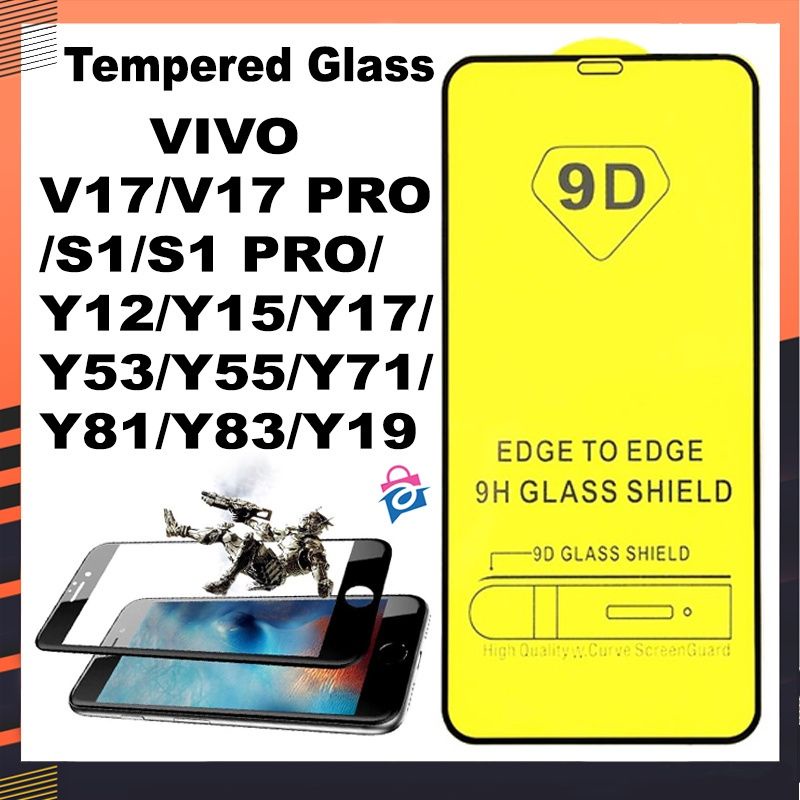 (OM) TG TEMPERGLASS FULL NONPACK VIVO V17/V17 PRO/S1/S1 PRO/Y12/Y15/Y17/Y11/Y12i