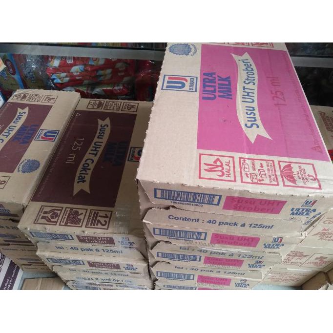 

[[BISA COD]] Susu Ultra 125 ml (1 Dus Isi 40 Pcs) - Strawberi OBRAL Kode 1472