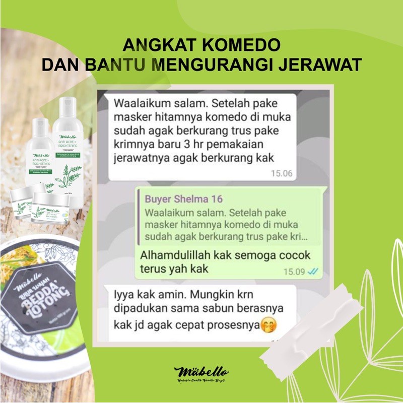 MABELLO Masker Hitam /bedda lotong bpom &amp; halal/ mencerahkan wajah &amp; mengangkat komedo