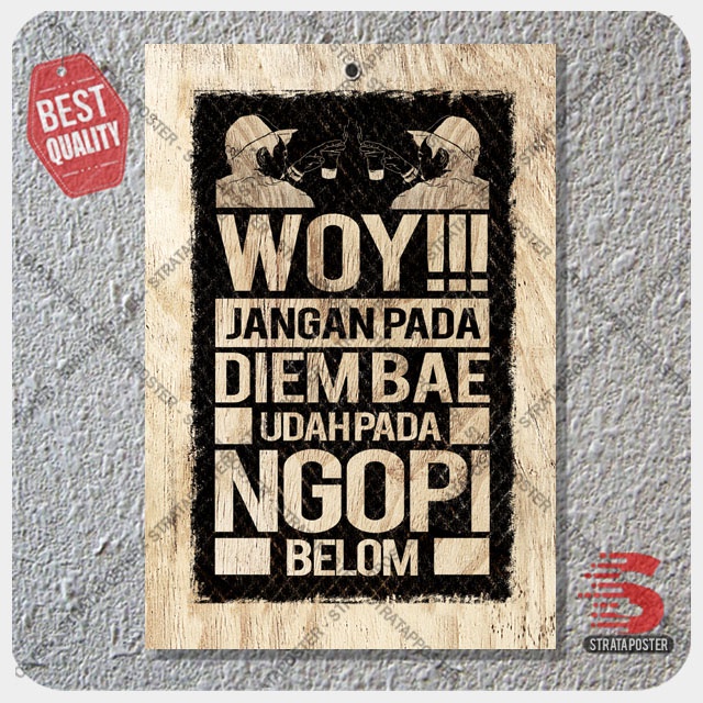 Hiasan dinding Poster motivasi Dekorasi cafe Wall decor 2030133STA