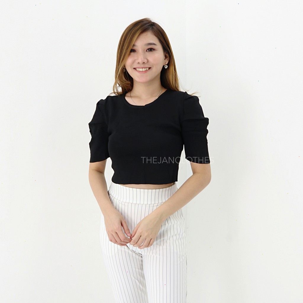 Pixy croptop knit -Thejanclothes