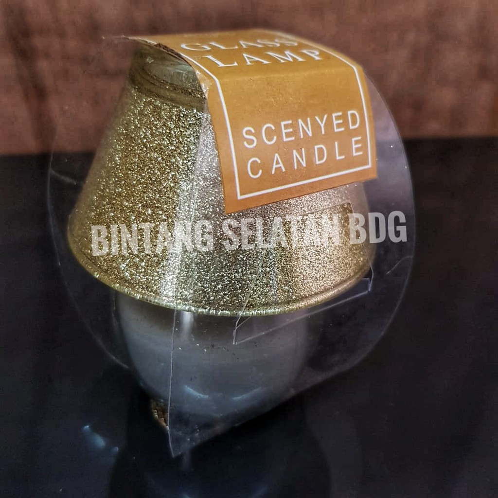 FRISKHET - Lilin beraroma dalam gelas, Linen breeze. putih Uk. 7