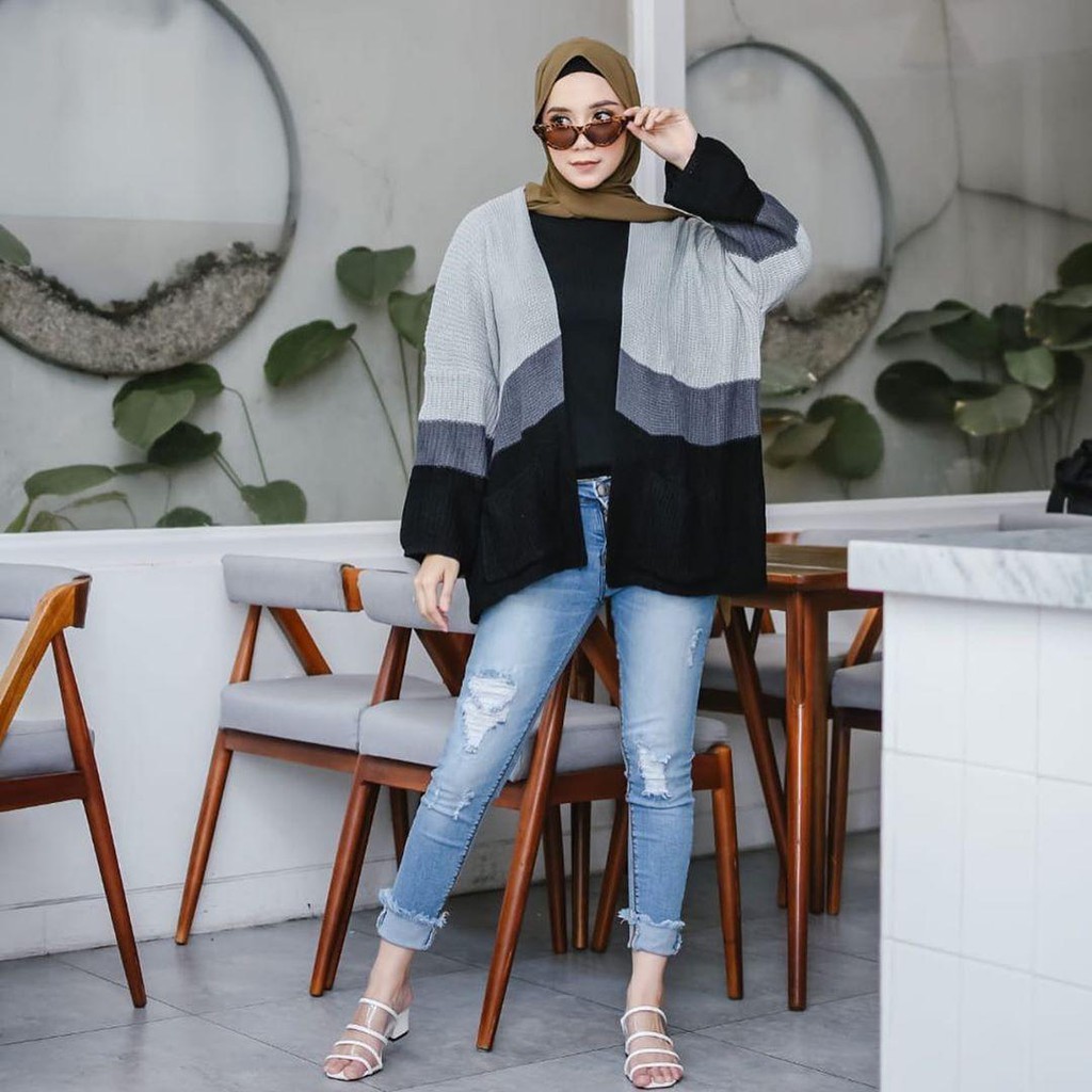 KARDIGAN RAJUT WANITA/CARDIGAN RAJUT OVERSIZE/ SELLENA OBEVERSIZE CARDI