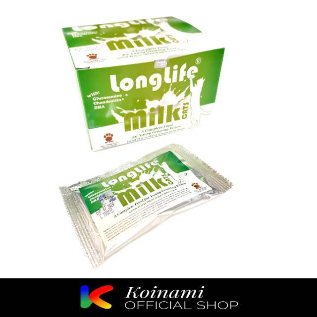 LONGLIFE MILK KITTEN @ 1 sachet hijau / raid all / susu anak kucing / cat kitten / petshop