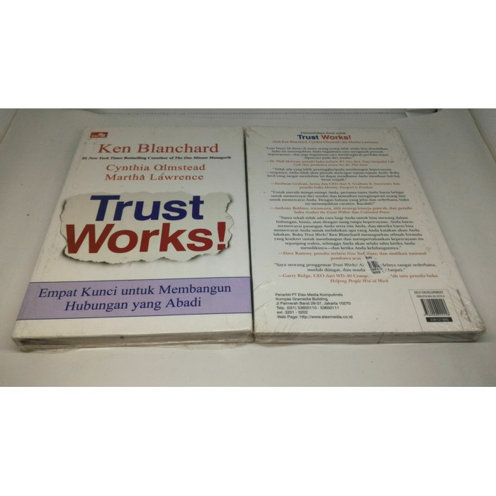 Trust works Ken blanchard empat kunci untuk membangun hubungan abadi