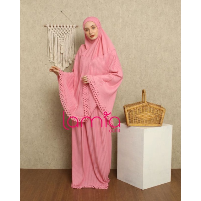 Mukena plisket dewasa ory lamia