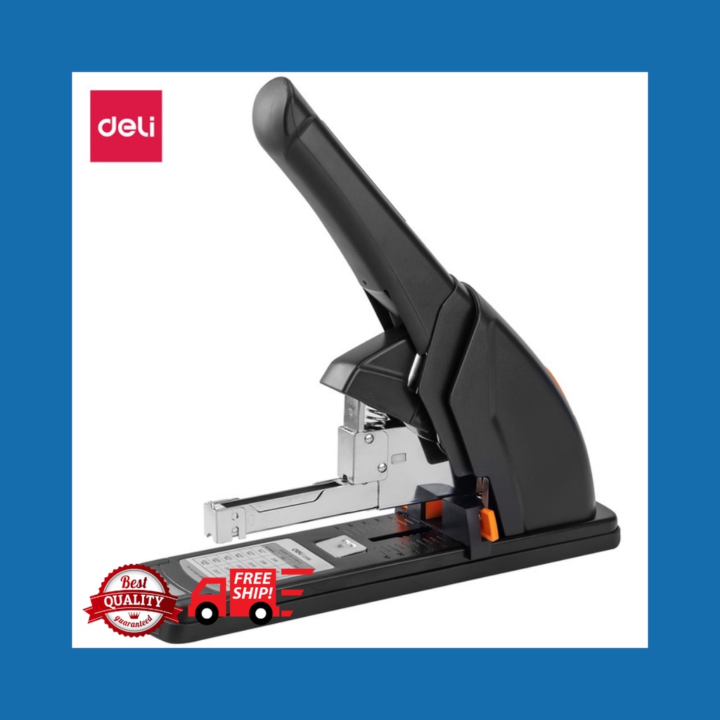 

Deli E0386 Staples Tugas Berat Heavy Duty Stapler Effortless 120lembar sheets