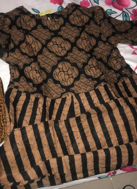 Terlaris Serut Genes Jelita Tunic Navbor Yelbor Whitbor Creambor Tunik Batik Modern Hrb030 Dolbi Dob