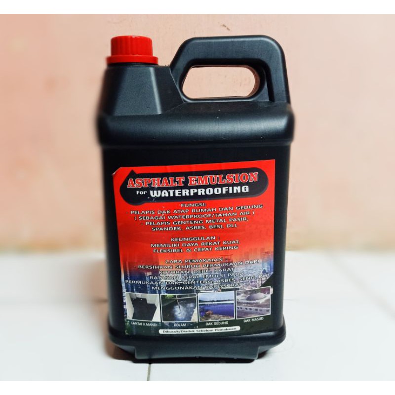 Jual Aspal Aspal Cair 5 Kg Water Proof Asphalt Emulsion Pelapis Anti Bocor Anti Rembes 5217