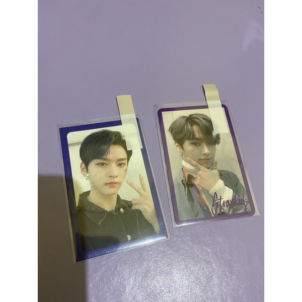 purple border miroh + blue border levanter lee know