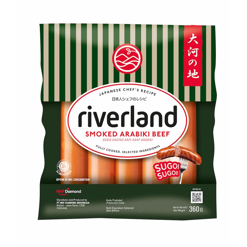 Riverland Sosis Sapi Jepang Ichimi / Smoked Arabiki Beef 360gr