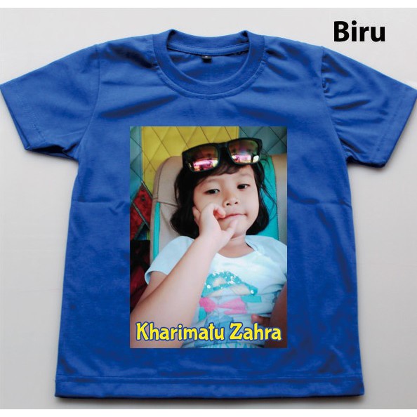 KAOS  CETAK FOTO ANAK KAOS SABLON ANAK DAN BAYI