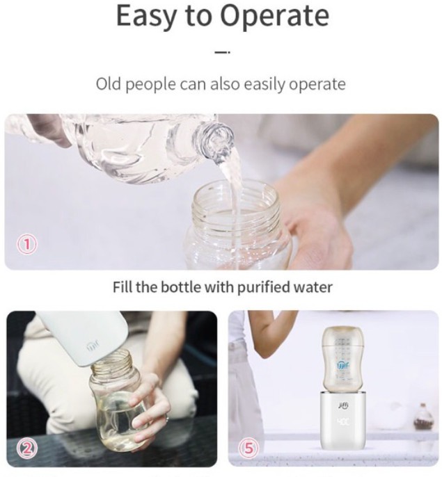 JIFFII Portable Milk Bottle Warmer / Pemanas Air Susu Praktis Elektrik JIFFI