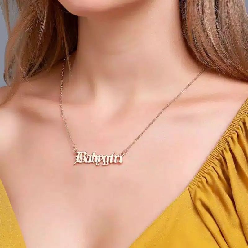 Kalung Babygirl / Kalung Gold / Kalung Silver / Kalung Kekinian / Kalung Couple / Kalung Termurah VO