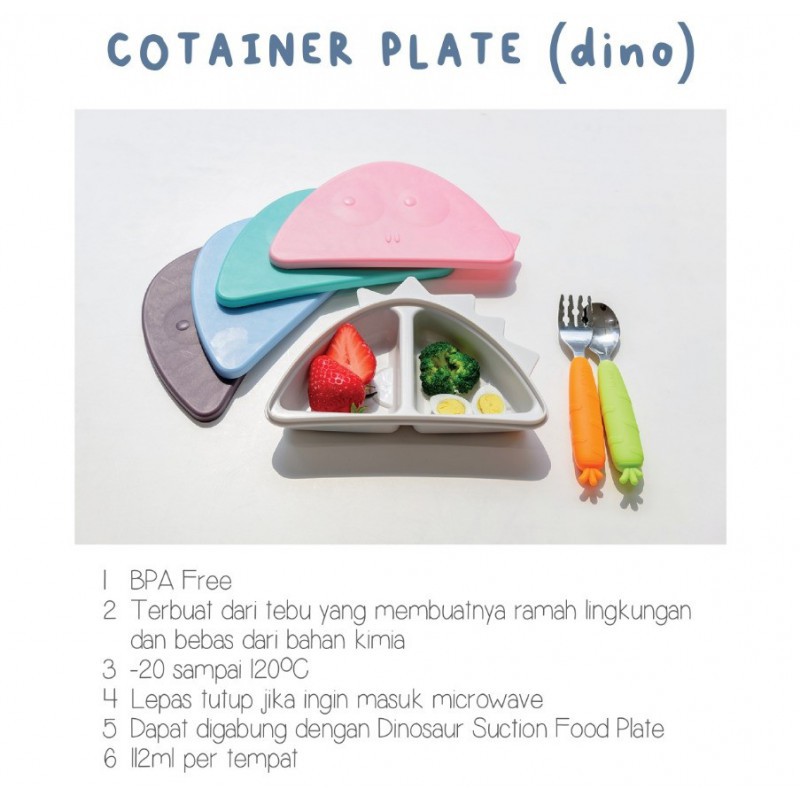 Monee Food Storage Dinosaur Series - Tempat Penyimpanan Makanan