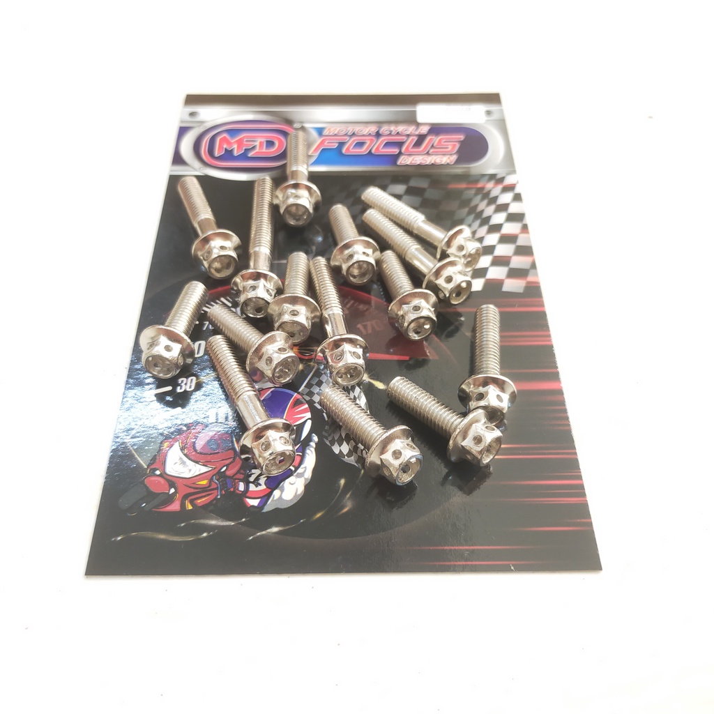 BAUT BLOK PROBOLT CROME F1ZR BAUT BLOK MESIN KIRI KANAN F1ZR