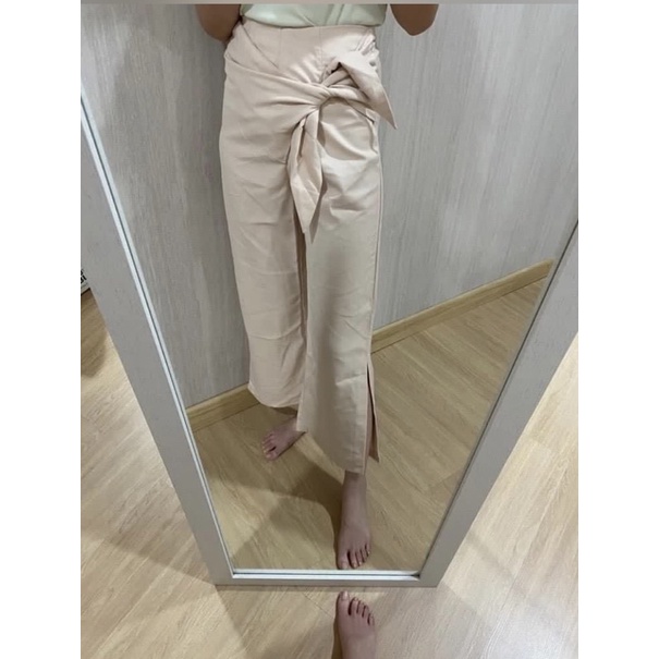 celana panjang pita knot pomelo