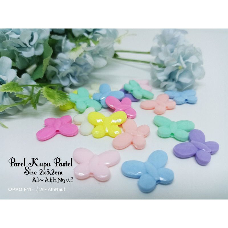 

Parel Kupu Pastel Size 2x2,2cm
