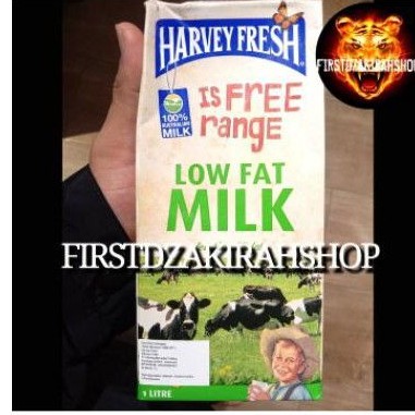 

Harvey fresh is free range low fat milk 1L